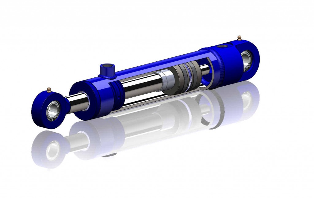 Hydraulcylinder med dämpning Dämpad cylinder från Melin & Carlsson
