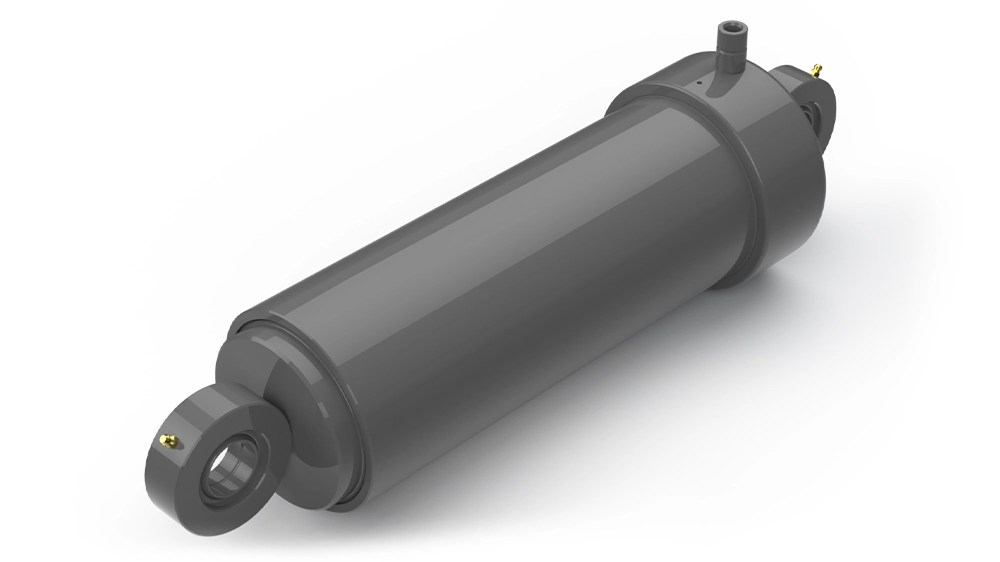 Double-acting hydraulic cylinders from Melin & Carlsson with fork