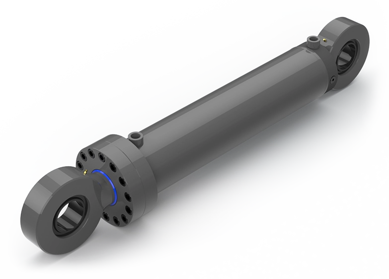 Double-acting hydraulic cylinders from Melin & Carlsson with fork